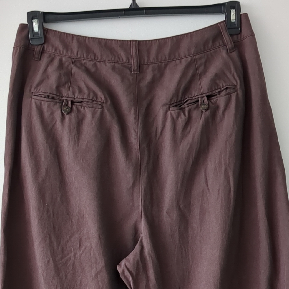 Madewell Women's Chocolate Wide-Leg Pants - Picture 5 of 6
